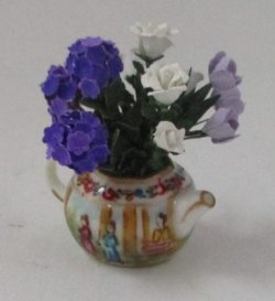 Famille Rose #3 Filled w/Flowers by Artistic Florals by Whitford