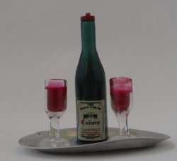 Wine Tray by Country Contrast