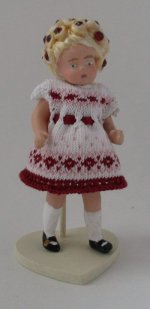 Doll in Hand Knit Outfit #2 by Wee Bits Collection