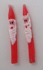 Santa Clause Wax Candles by Rothenburg Village