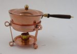 Copper Chafing Dish w/Rosewood Handle by Jason Getzan