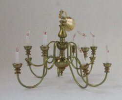 Brass Chandelier by Scott's Lighting #L