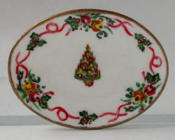 Royal Albert Christmas Oval Tray by Christopher Whitford