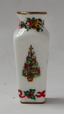 Royal Albert Christmas Square Vase by Christopher Whitford
