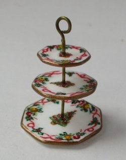 Royal Albert Christmas 3-Tie Tidbit by Christopher Whitford