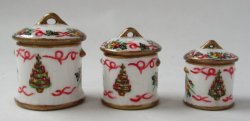 Royal Albert Christmas Canister Set by Christopher Whitford