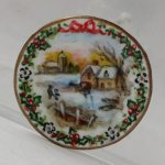 Royal Albert Inspired Christmas Plate #1 by Christopher Whitford