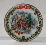 Royal Albert Inspired Christmas Plate #5 by Christopher Whitford