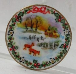 Royal Albert Inspired Christmas Plate #6 by Christopher Whitford