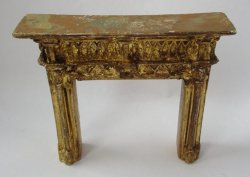 Gold Leaf Fireplace by Sue Cook