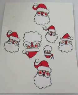 Santa Christmas Stickers Estate1031