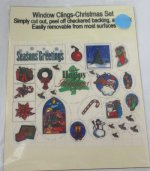 Clear Christmas Stickers Estate1033
