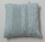 Robins Egg Blue Silk Pillow #B by Wendy Smale