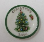 Christmas Tree Plate 2006 by Christopher Whitford