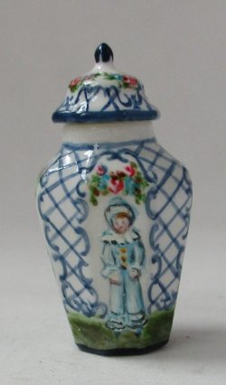 Comda De Arte Blue Temple Jar by Christopher Whitford