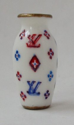 LV Monogram Designer Vase by Christopher Whitford
