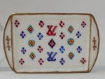 LV Monogram Designer Rectangle Tray by Christopher Whitford
