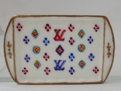 LV Monogram Designer Rectangle Tray by Christopher Whitford
