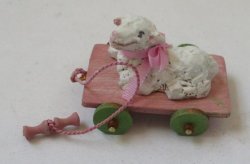 Lamb Pulltoy by Valerie Casson