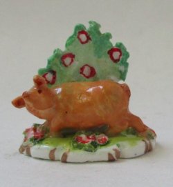 Staffordshire Pig #10 by Valerie Casson