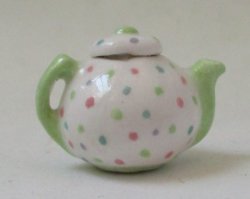 Pokadot Teapot by Valerie Casson