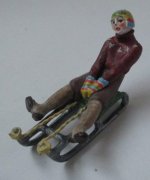 Sledding Boy by Vienna Bronze