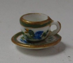 Hermes Inspired Toucon Cup & Saucer by Christopher Whitford