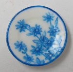 Blue & White Botanical Plate #4 by Christopher Whitford