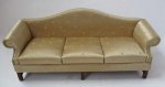 Camel Back Sofa in Gold Silk by Tarbena Alan Barnes