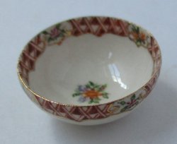 Rose Medellion Bowl #2 by The China Closet