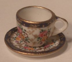 Madam Pompadour Cup and Saucer by Christopher Whitford