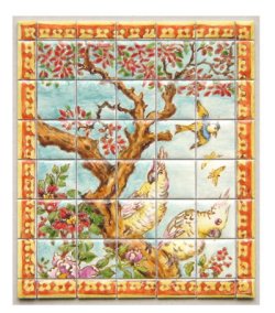 Cockatoo's Large Tile by Tiny Ceramics