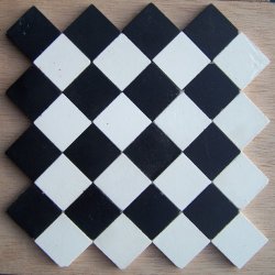Black & White Stone Tile Floor CD1 set 32 pieces by Henry Bart