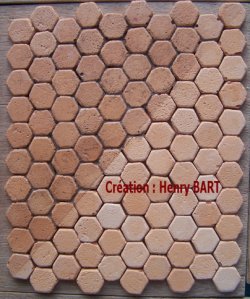 Terracotta Stone Tile Floor CTH2 110 pieces by Henry Bart Terracotta Stone Tile Floor CTH2 110 pieces by Henry Bart