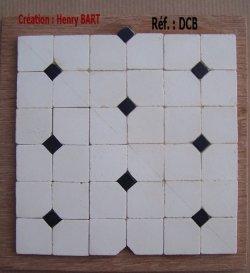 Stone Flooring Black/White DCB 36pieces by Henry Bart