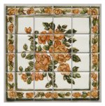 Parrot Tulips Tile by Tiny Ceramics