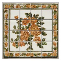 Italian Flowers Tile by Tiny Ceramics