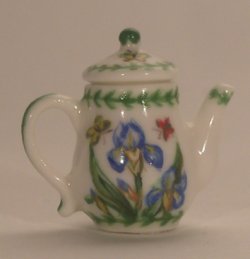 Portmeirion Coffee Pot Iris by Christopher Whitford