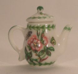 Portmeirion Coffee Pot Pink Dogwood by Christopher Whitford