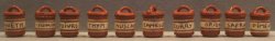 Red Ware Canister Set by Elisabeth Causeret
