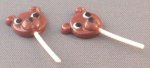 Chocolate Bear Suckers set of 2 by Lola