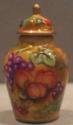 Royal Worcestor Inspired Fruit Temple Jar by Whitford