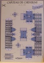 Chateau de Cheverny Miniature 3-D Model Kit