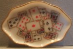 Playing Cards Scalloped Tray by Christopher Whitford