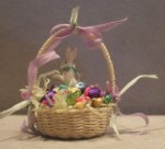 Easter Basket w/ White Chocolate Bunny by Hope Elliott