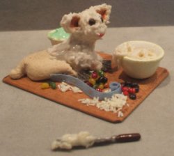Lamb Cake Preparation Board by Linda Cummings