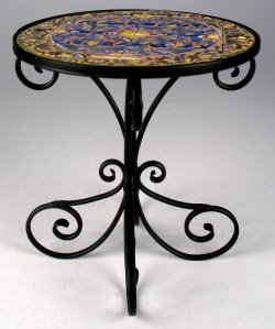 Bistro Table European Colbalt by Tiny Ceramics