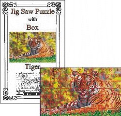 Puzzle w/Box Tiger Kit by Dragonfly Puzzle w/Box Tiger Kit by Dragonfly