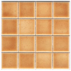 Porcelain Tiles Amber set of 100 by Tiny Ceramics